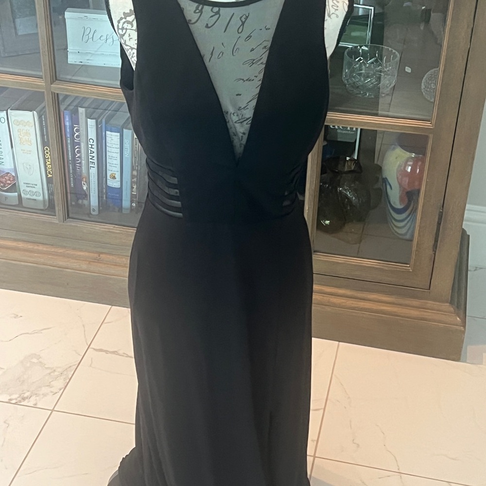 Morgan & Co. Black Backless Dress